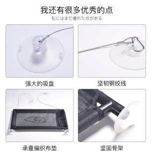 猫吊床吸盘式 通用 挂窝宠物床可拆洗猫屋晒太阳台吊床夏季 猫窝四季