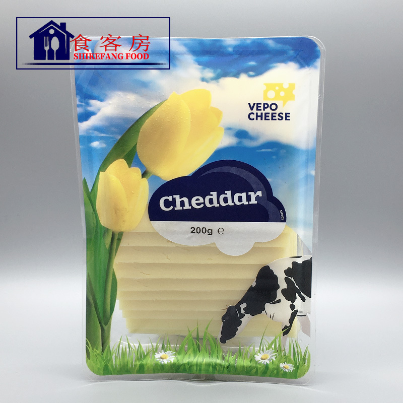荷兰琪雷萨白车打干酪切片芝士片奶酪片cheddar cheese 200g 包邮