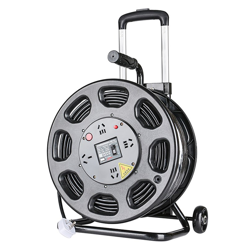 电线卷线盘带线电源延长线轮排插50米收缠拖绕线轴移动电缆盘空盘