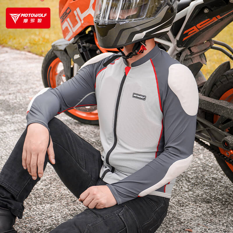 摩多狼CE护甲衣摩托车骑行服防摔透气防护赛车服男女骑士装备夏季