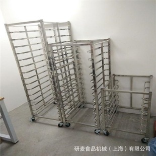 不锈钢饼盘车 万向轮可移动式 厂家定制面包房食品厂用 烤盘架子