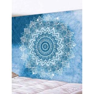 东南亚印度曼陀罗挂布mandala装饰挂毯民族风背景布墙面遮挡挂画