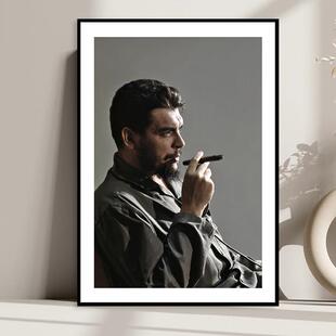 Che Guevara 切格瓦拉海报装饰画伟人抽雪茄革命人物书房励志挂画