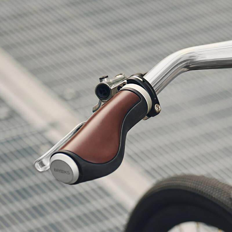 扶摇 英国BROOKS小布折叠自行车覆古真皮肉球把套 公路车锁环把套