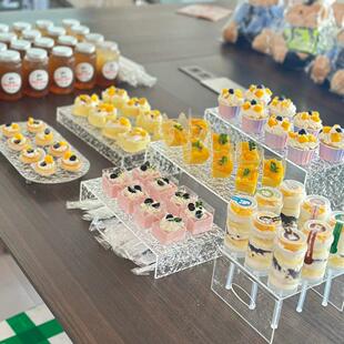蛋糕甜品台食品茶歇展示架摆台果盘果盘高端精致高颜值自助餐架子