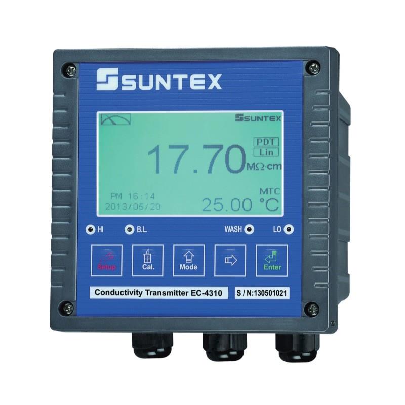 上泰SUNTEX工业在线电阻率EC-4310/4110RS电导率盐度检测仪控制器
