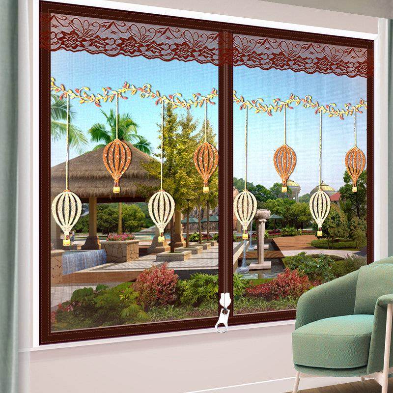 防蚊纱窗纱网门窗帘农村家用拉炼 炼 沙窗隐形自粘型魔术贴自装免,居家日用,纱窗/纱门,淘宝优惠券,粉丝福利购,淘宝优惠卷