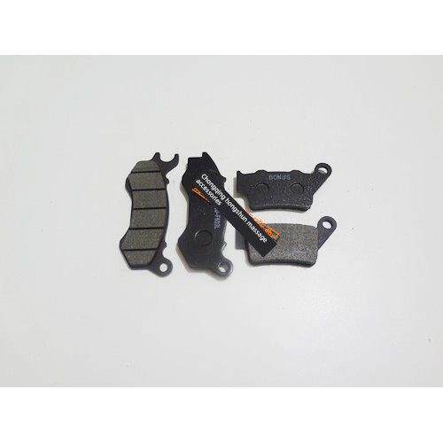 适用钱江MT150踏板摩托车QJ150T-M CBS版前后刹车片 刹车皮制动片