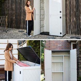 户外阳台储物柜室外防水防晒收纳箱花园院子工具柜露台庭院杂物柜