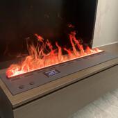 3d雾化壁炉嵌入式 仿真火焰加湿器电子壁炉户外防水超薄假火焰工厂