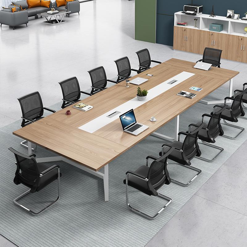 会议室小型办公会议桌椅组合长桌洽谈接待桌条形长方形办公家具