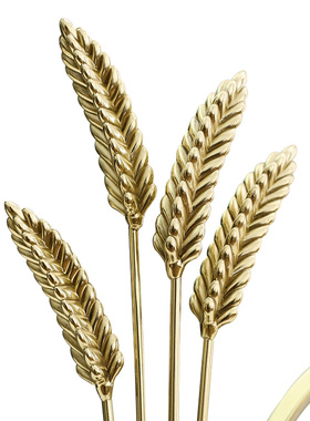 现代黄铜大麦工艺品摆件轻奢高档客厅玄关家居装饰品乔迁开业礼物