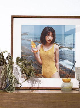 定制相框洗照片婚纱相框加相片冲印打印结婚照片实木装裱挂墙裱画