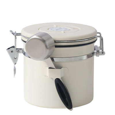 咖啡豆保存罐不锈钢真空单向排气阀密封罐咖啡粉养豆储豆罐储存罐