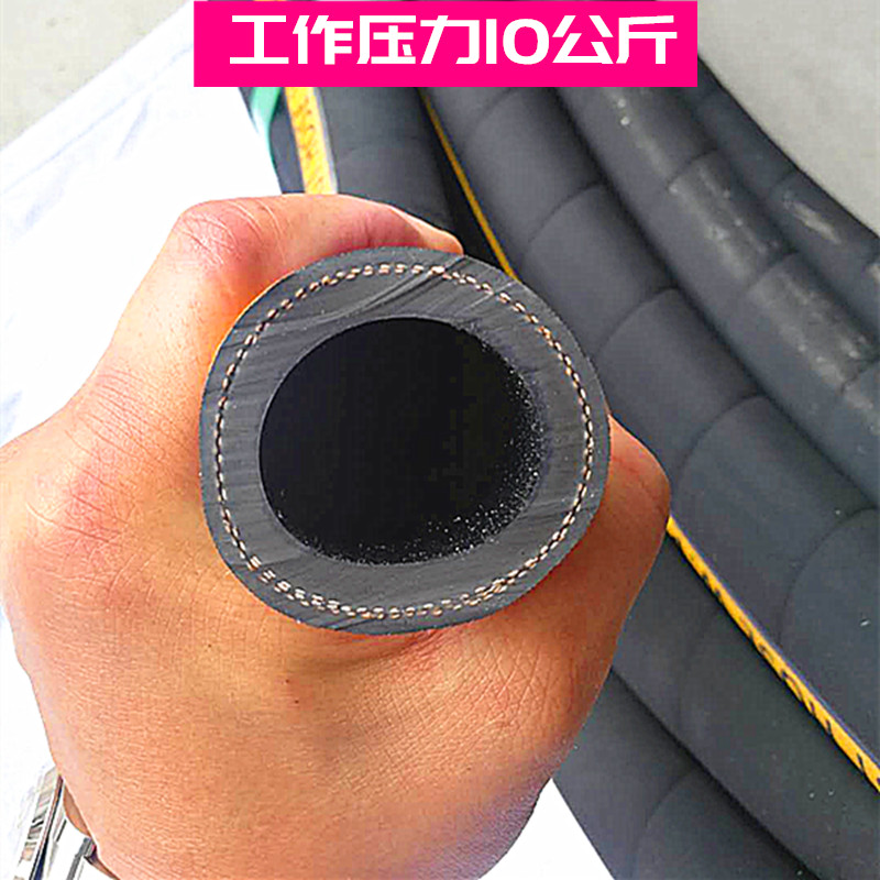 1.2喷砂管高耐磨胶管船厂喷砂机管50龙爪接头吸砂管石英砂冲砂管