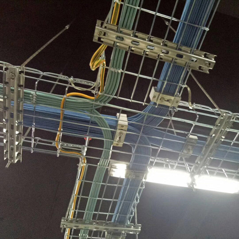 镀锌喷塑网格桥架卡博菲网络开放镂空线槽强弱电机房基站综合布线