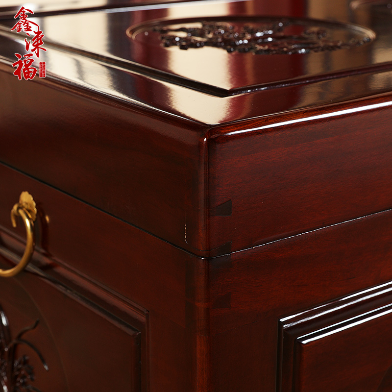 仿古中式全香樟木箱子加长加厚字画古董收藏箱实木储物结婚箱衣箱