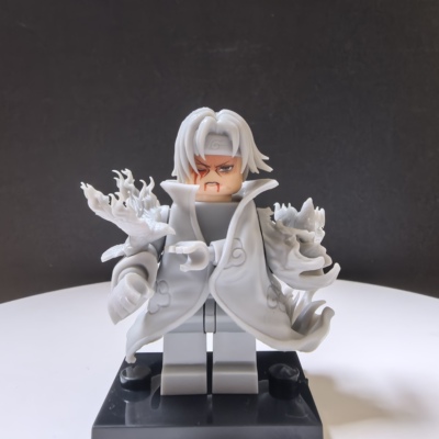 宇智波鼬·带四只磁吸幻术乌鸦 |光固化打印第三方小人仔穿戴白模