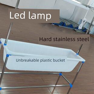 新型缝纫机不锈钢灯头衣桶塑料灯头服装厂专用灯头带灯管橡胶桶车