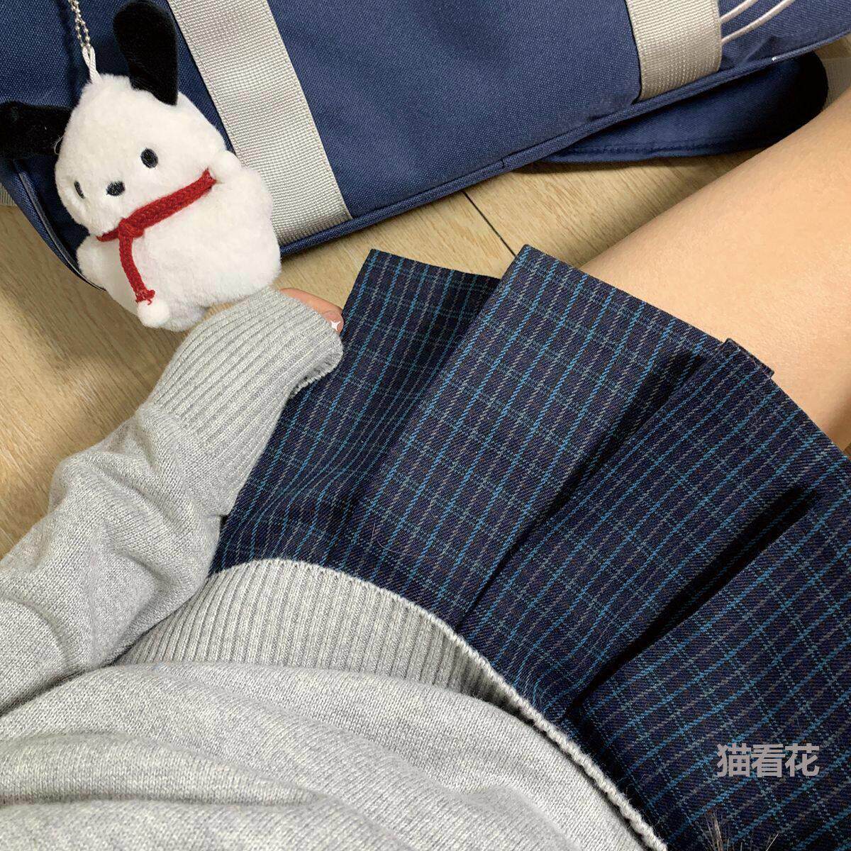 【小序】制服jk格裙原创短裙学院百褶裙绀色已改全涤面料
