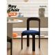 左下Rey椅北欧实木靠背餐椅设计师覆古家用网红创意中古餐桌椅子