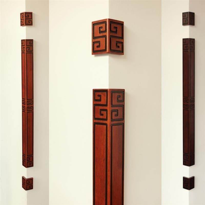 中式回子纹实木护角墙角保护条防撞角条防磕碰包边免打孔,基础建材,护墙角,淘宝优惠券,粉丝福利购,淘宝优惠卷