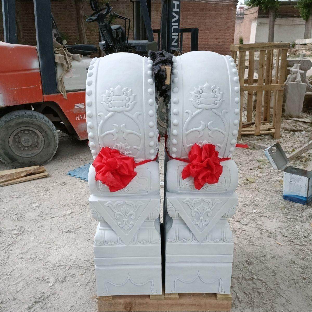 石雕门墩鼓石对白玉象石鼓花盛开财富碧秀家狮子门摆件,家居饰品,石雕,淘宝优惠券,粉丝福利购,淘宝优惠卷