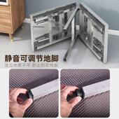 不锈钢桌子折叠桌加厚餐桌烧烤桌吃饭夜市摆摊便携桌子车载长方形