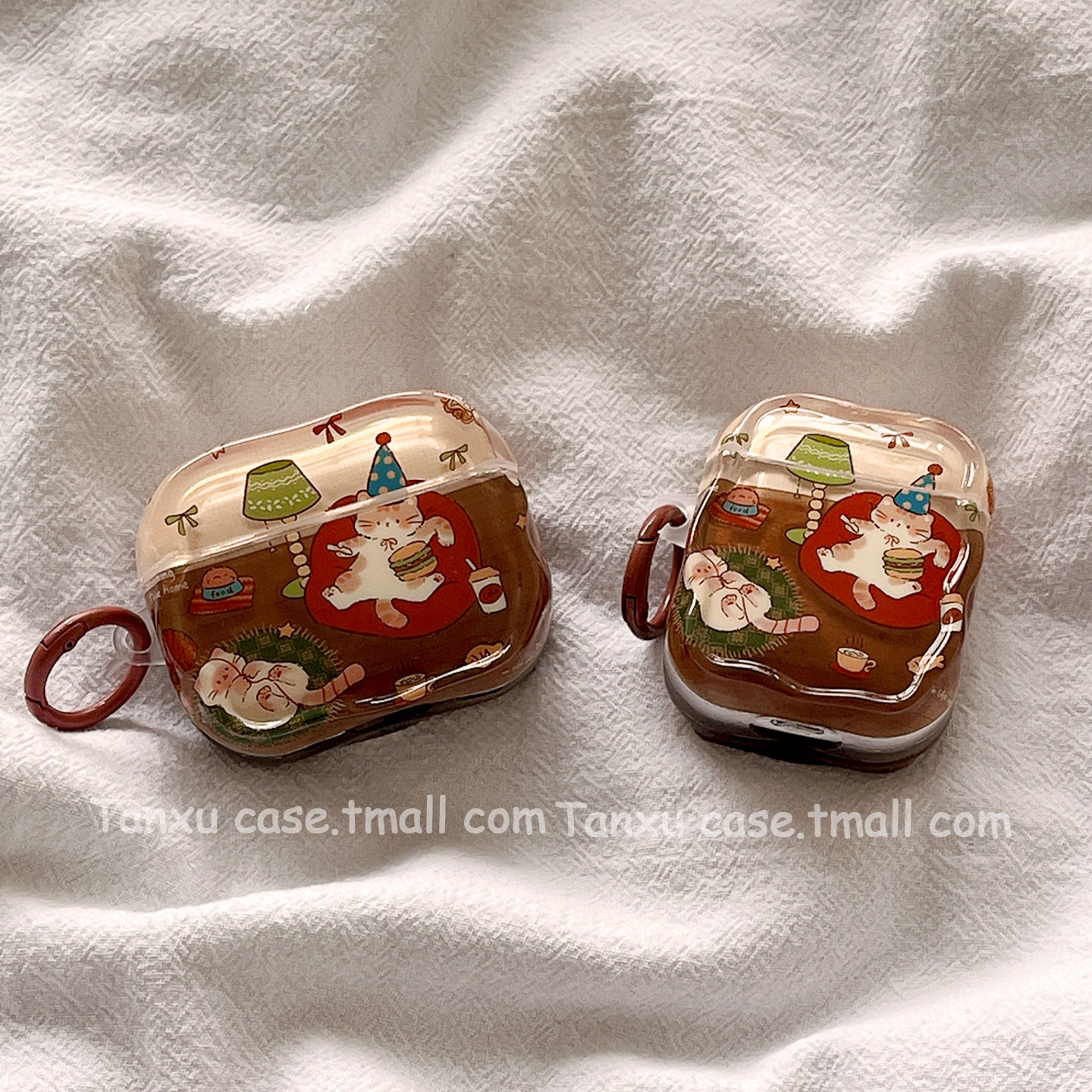 复古可爱卡通涂鸦猫咪插画适用苹果Airpodspro3保护套苹果蓝牙无线1/2代新三代AirPods4代airpodpro2耳机壳女