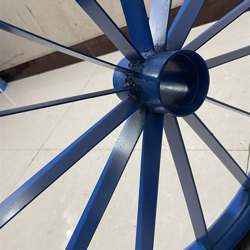 工地手推车轮胎2621/2劳动车实心轮子板车斗车架子人力车钢圈