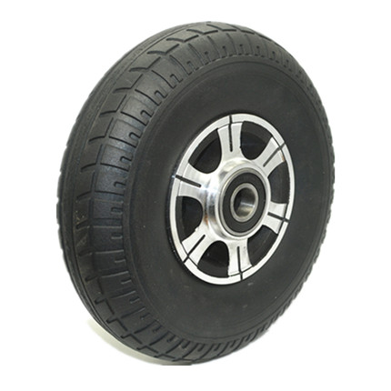 10寸实心轮*4.10/3.50-4 加厚橡胶免充气轮 手推车老虎车轮