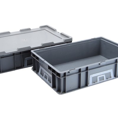 加厚物流周转箱长方形塑料工具箱可堆叠收纳箱可配盖