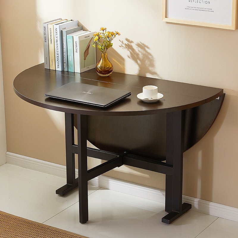 折叠圆桌家用多功能小餐桌8-10人吃饭可小户型圆形桌面饭桌大桌子