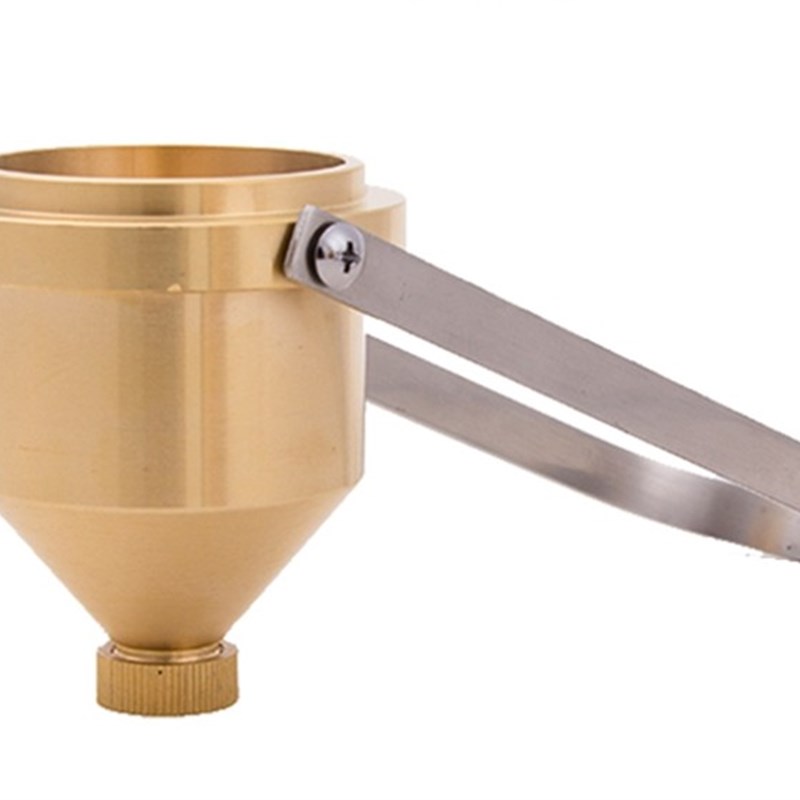 4号油漆涂4杯粘度计铜质手提便捷式涂四杯粘度测试杯黏度计粘度杯