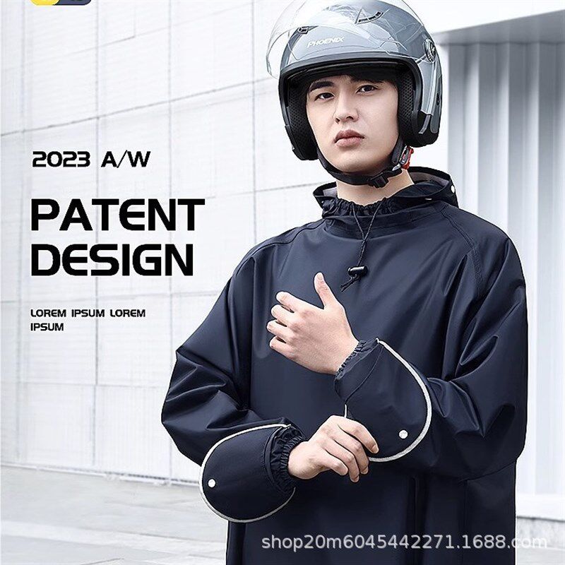 电动车摩托车连体单人雨衣男女骑行套装长款一体式全身防暴雨雨衣