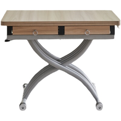 茶几餐桌两用一体式家用升降实木餐桌小户型可伸缩移动折叠茶几