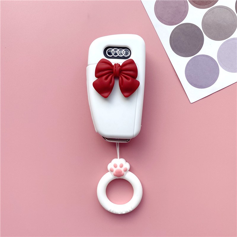 适用奥迪Q3折叠钥匙套A3/A4/Q2L/Q7/A6L/A8/Q5L汽车包壳扣女新款