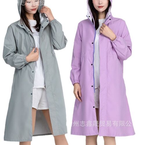 larus雨衣电动车自行车徒步旅行户外骑行单人全身时尚长款风衣