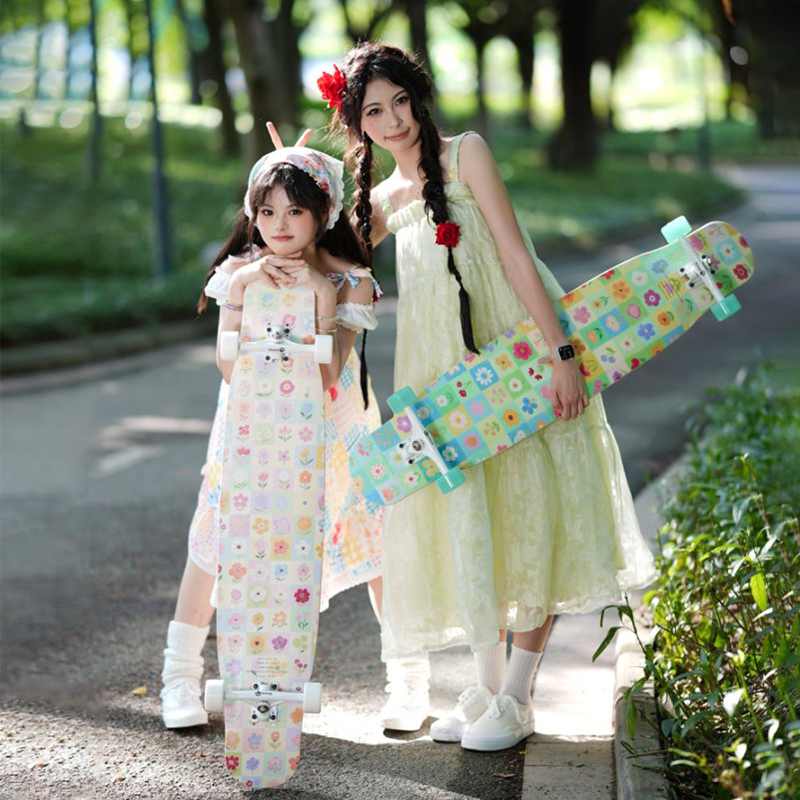 喵板专业长板莫奈花园初学者滑板