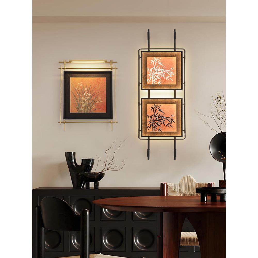 新法式覆古风格壁画灯客厅背景墙新中式风格广场入口楼梯卧室餐厅