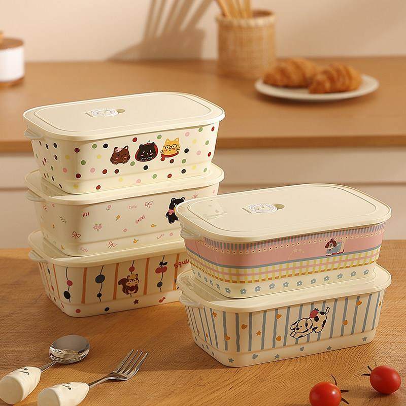陶瓷便当盒可微波炉加热饭盒上班族高颜值分隔保鲜盒带盖餐盒可爱,餐饮具,保鲜盒,淘宝优惠券,粉丝福利购,淘宝优惠卷