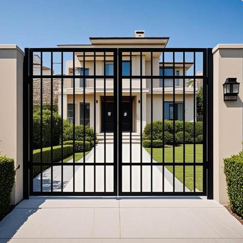 家用铁门庭院门乡村围墙栅栏门户外别墅大门单双开门花园门防盗门