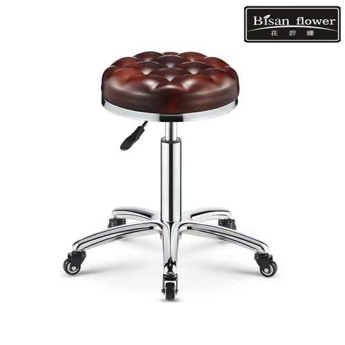 美容凳子升降理发店椅子大工凳旋转家用圆凳子美甲美发专用滑轮凳