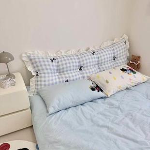 可爱公主床头软包靠垫双人沙发靠枕榻榻米卧室床上护腰大靠背垫