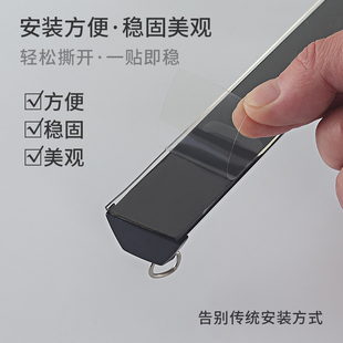 静音超薄轨 窗帘轨道免打孔滑轮滑轨导轨直轨窗帘杆铝合金加厚顶装