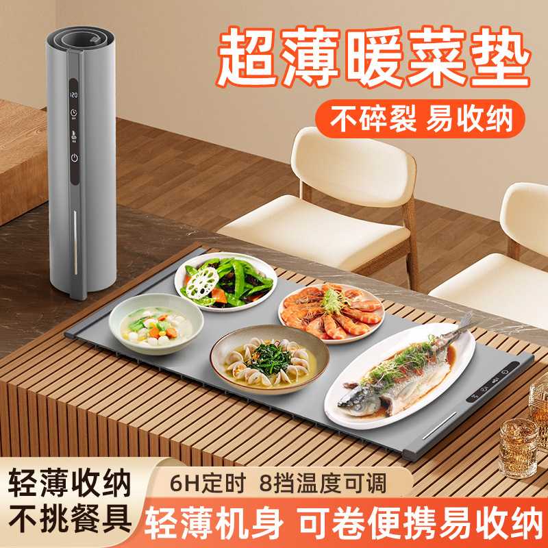 多功能硅胶暖菜板|折叠式热菜