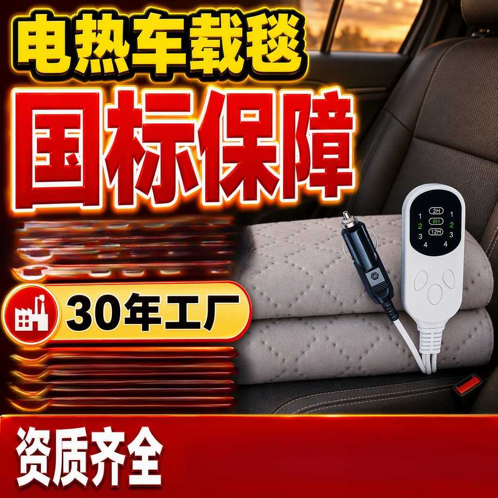 车载电热毯12V24V双电压直流电热