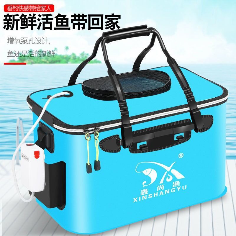 钓鱼桶鱼箱活鱼桶鱼护桶折叠钓箱加厚水桶装鱼桶渔具用品包邮