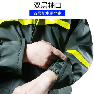 套装 姜太公雨衣雨裤 全身防暴雨水分体男女电动车胖子骑行加厚雨披