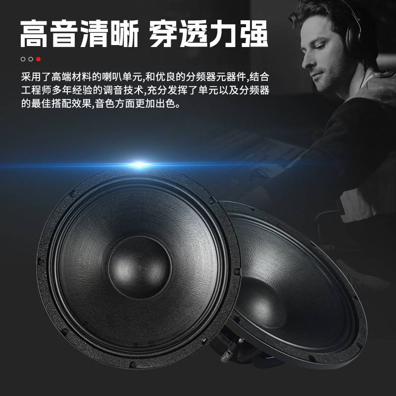 双十二寸专业舞台线阵音响套装钕磁酒吧专业大功率户外舞台演出